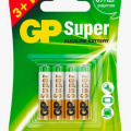 Батарейка GP SUPER 3+1 шт AAA блистер